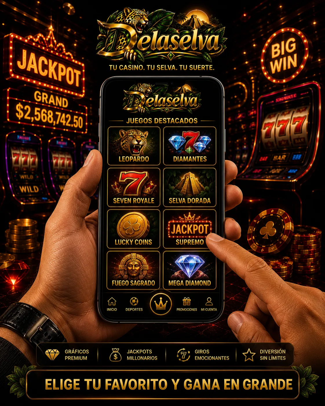 Selección de juegos de slots